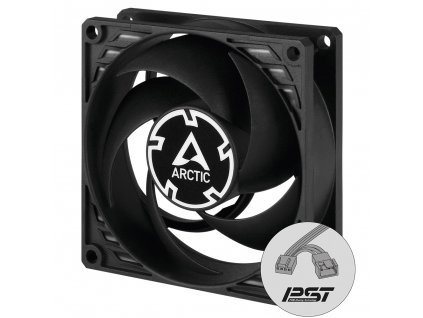 ARCTIC P8 PWM PST Case Fan - 80mm case fan s PWM control and PST cable