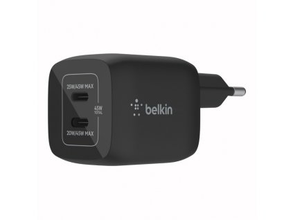 Belkin nabíječka 45W 2x USB-C, černá