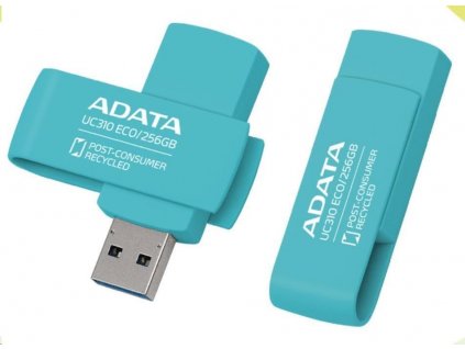 ADATA Flash Disk 256GB UC310E ECO, USB 3.2 , modrá