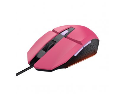 TRUST myš GXT 109P FELOX Gaming Mouse, optická, USB, růžová