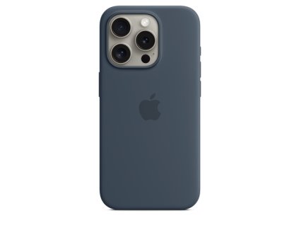 iPhone 15 ProMax Silicone Case MS - Storm Blue