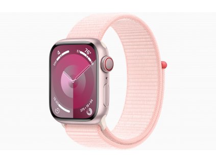 Apple Watch S9 Cell/45mm/Pink/Sport Band/Light Pink