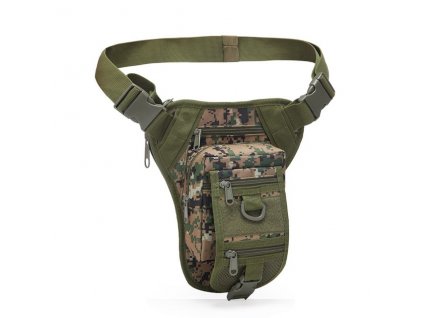 Vojenská taška na pásstehno Digital Woodland 3L