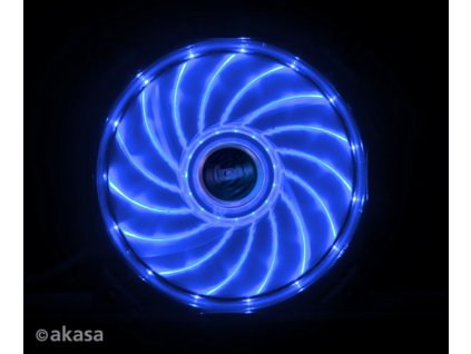 prídavný ventilátor Akasa Vegas LED 12 cm modrá