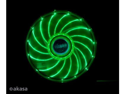 prídavný ventilátor Akasa Vegas LED 12 cm zelená