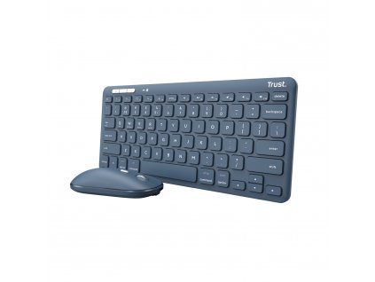 TRUST LYRA WL KEYBOARD & MOUSE US (myš+kláv) modrá