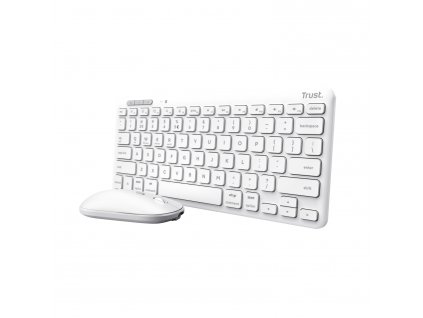 TRUST LYRA WL KEYBOARD & MOUSE US (myš+kláv) bilá