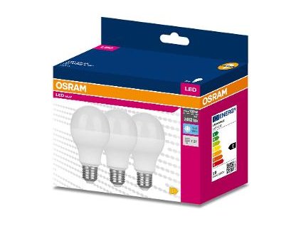 LED Cla. A 150 19W/4000K E27 3pack OSRAM