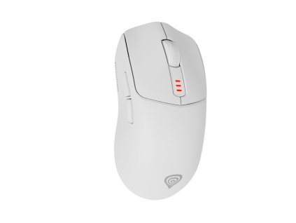 Genesis herná myš ZIRCON 500/Herná/Optická/10 000DPI/Bezdrôtová USB + Bluetooth/Biela