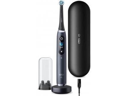 Oral-B iO Series 9 Black Onyx elektrický zubní kartáček, magnetický, senzor tlaku, 7 režimů, OLED displej, AI, černý