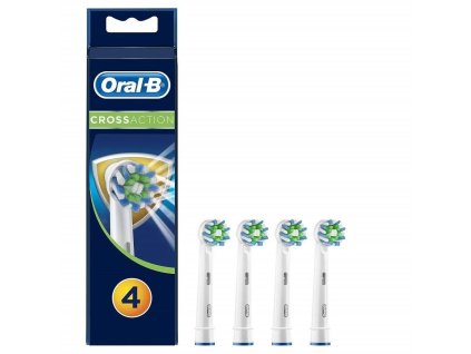 Oral-B CrossAction náhradní hlavice, 4 kusy, bílé