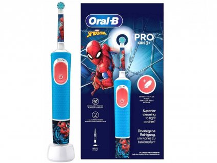 Oral-B Vitality Pro 103 Kids Spiderman elektrický zubní kartáček, oscilační, 2 režimy, časovač