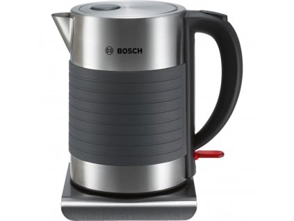 Bosch TWK7S05 rychlovarná konvice, 1.7 l, 2200 W, automatické vypnutí, ochrana proti přehřátí, černá / nerez