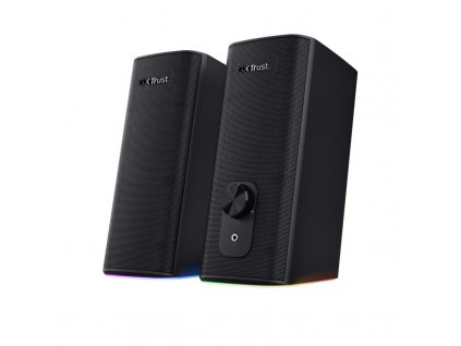 TRUST reproduktory GXT 612 CETIC RGB-Illuminated 2.0 Speaker Set, Bluetooth, černá