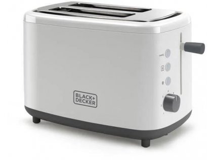 Black+Decker BXTO820E topinkovač, 820 W, 2 topinky, regulace opékání, bílý