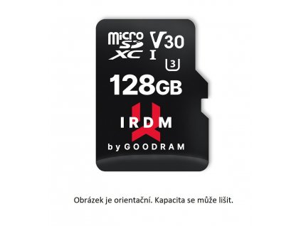 GOODRAM microSDXC karta 64GB IRDM (R:100/W:70 MB/s), UHS-I Class 10, U3, V30 + Adapter