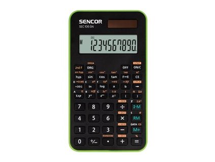Sencor kalkulačka SEC 106 GN - školní, 10místná, 56 vědeckých funkcí