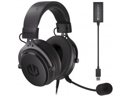 Endorfy headset VIRO Plus USB / drátový / s odnímatelným mikrofonem / USB / černý