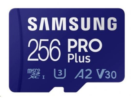 Samsung micro SDXC karta 256GB PRO Plus + SD adaptér