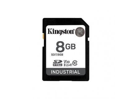 Kingston SDHC karta 8GB Industrial pSLC