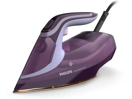 Philips Azur 8000 Series DST8021/30 napařovací žehlička, 3000 W, rychlé nahřátí, automatické vypnutí, fialová