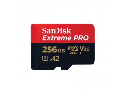 SanDisk Extreme PRO/micro SDXC/256GB/200MBps/UHS-I U3 / Class 10/+ Adaptér