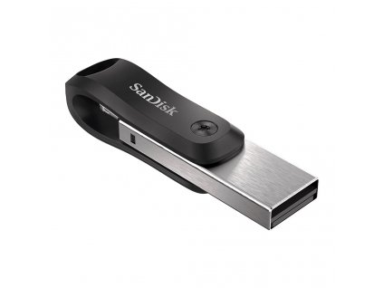 SanDisk iXpand Flash Drive Go/256GB/300MBps/USB 3.0/Lightning + USB-A/Čierna