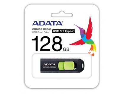 ADATA UC300/128GB/USB 3.2/USB-C/Černá