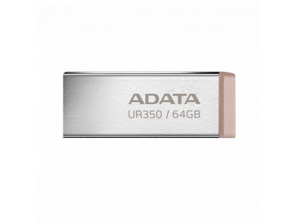 ADATA UR350/64GB/USB 3.2/USB-A/Hnedá