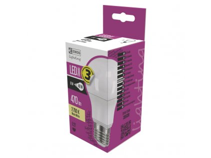 EMOS LED ŽÁROVKA CLASSIC A60 6W(40W) 470lm E27 WW