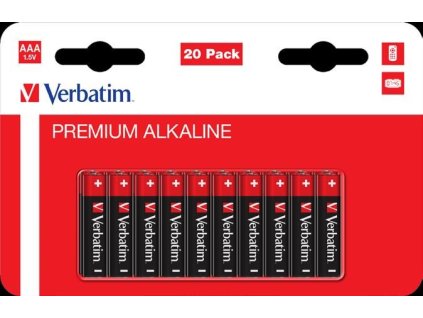 VERBATIM Alkalická Baterie AAA 20 Pack / LR03