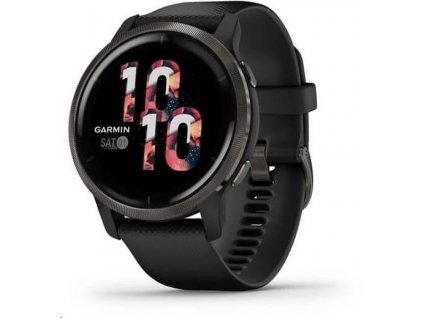 Garmin GPS sportovní hodinky Venu2 Slate/Black Band, EU