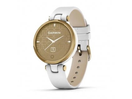 Garmin hodinky Lily® – Classic Edition, Luneta v barvě Light Gold, tělo White, řemínek z italské kůže, EU