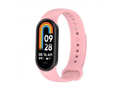 RhinoTech řemínek pro Xiaomi Mi Band 8 světle růžová