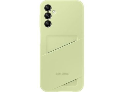 Samsung ochranný kryt s kapsou na kartu pro Samsung Galaxy A34 5G, limetková