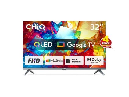 CHiQ FHD QLED TV 32" L32QM8T Google TV záruka 2+2 roky