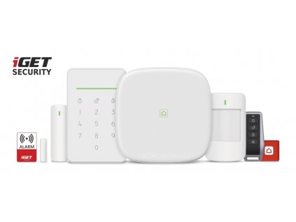 iGET SECURITY M5-4G Premium - Inteligentní 4G/WiFi/LAN alarm, ovládání kamer a zásuvek, Android, iOS