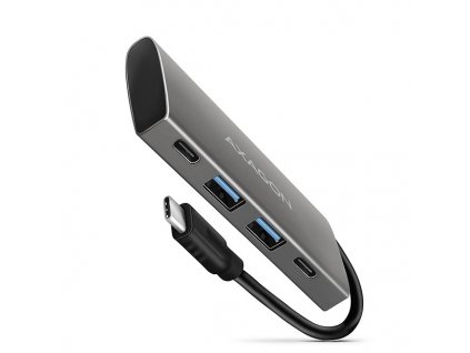 AXAGON HMC-4G2, USB 3.rozbočovač 2 Gen 2 10 Gb/s, 2x USB-A, 2x USB-C, 13 cm kábel USB-C