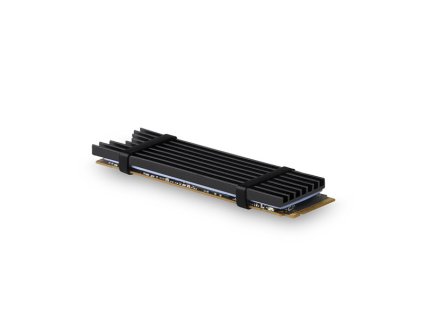 AXAGON CLR-M2L3, hliníkový pasívny chladič pre M.2 2280 SSD, výška 3 mm