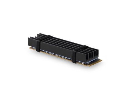 AXAGON CLR-M2L10, hliníkový pasívny chladič pre M.2 2280 SSD, výška 10 mm