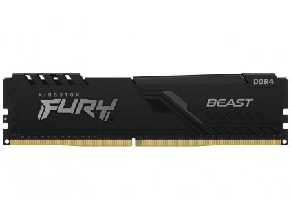 KINGSTON DIMM DDR4 16GB 2666MT/s CL16 1Gx8 FURY Beast Černá