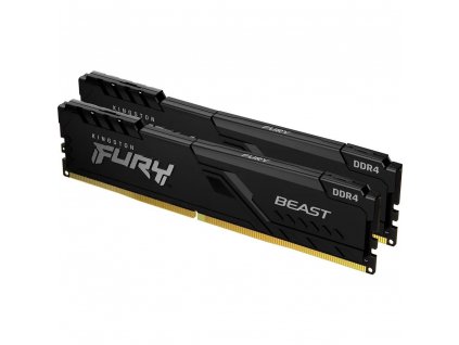 KINGSTON DIMM DDR4 32GB (Kit of 2) 3733MT/s CL19 1Gx8 FURY Beast Černá