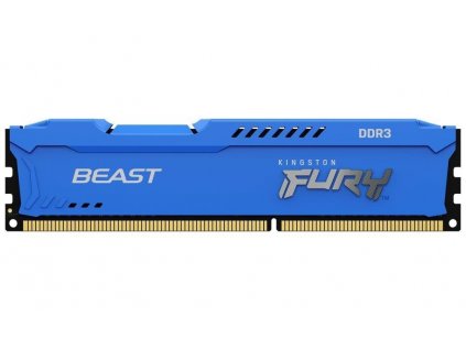 KINGSTON DIMM DDR3 4GB 1600MT/s CL10 FURY Beast Modrá