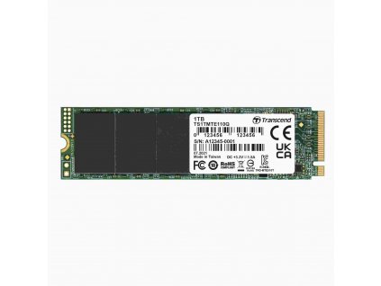 TRANSCEND SSD 110Q 1TB, M.2 2280, PCIe Gen3x4, NVMe, M-Key, QLC, bez DRAM