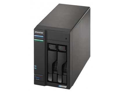 Asustor AS6602T 2-šachtový NAS Lockerstor 2, 4 GB DDR4, 2xM.2, 2x2.5GE, 3xUSB3.2, Celeron J4125 4core 2.0GHz