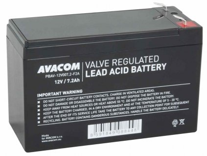 Batéria AVACOM 12V 7,2Ah F2 (PBAV-12V007,2-F2A)