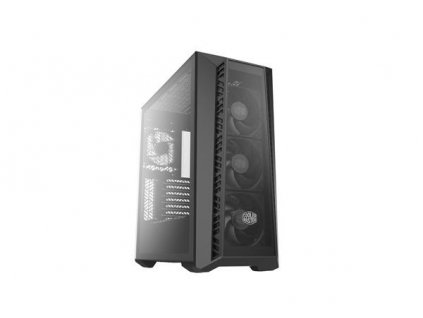 Cooler Master case MasterBox 520 Mesh Blackout Edition, E-ATX, bez zdroje, průhledná bočnice