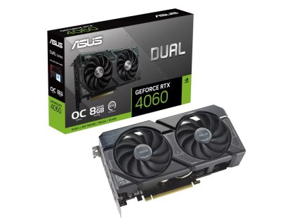 ASUS VGA NVIDIA GeForce RTX 4060 DUAL OC 8G, 8G GDDR6, 3xDP, 1xHDMI