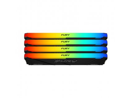 KINGSTON DIMM DDR4 32GB (Kit of 4) 3600MT/s CL17 FURY Beast RGB, XMP