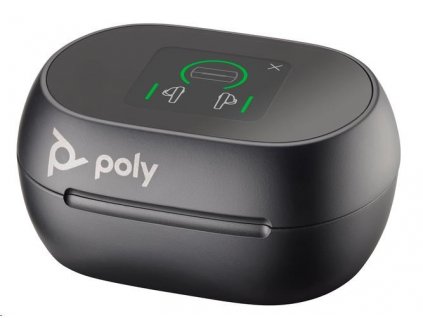 Poly Voyager Free 60+ MS Teams bluetooth headset, BT700 USB-C adaptér, dotykové nabíjecí pouzdro, černá
